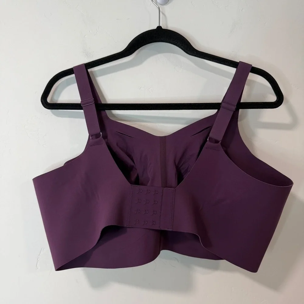 Evelyn Bobbie Womens The Beyond Bra 3XL Purple Seamless Wirefree EB Core